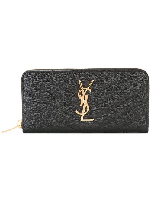 Cassandre zip-around wallet in matelassé leather Saint Laurent | 358094BOW011000